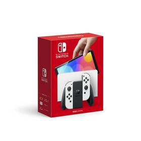 ニンテンドースイッチ(Nintendo Switch)の【箱説あり・付属品あり】（有機ＥＬモデル）白(家庭用ゲーム機本体)
