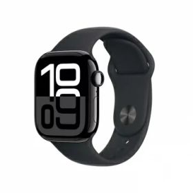 【未使用】Apple Apple Watch Series10 42mm GPS ジェットブラックアルミニウムケース/ブラックスポーツバンド (S/M) MWWE3J/A【静岡】保証期間3ヶ月