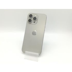 【中古】Apple 国内版 【SIMフリー】 iPhone 15 Pro Max 256GB ナチュラルチタニウム MU6R3J/A【熊本】保証期間１ヶ月【ランクC】