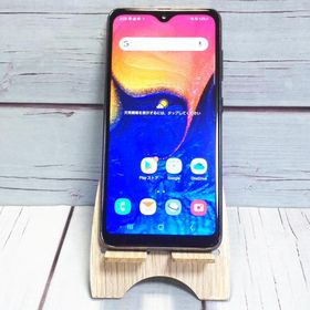 au Galaxy A20 SCV46 Black 本体 白ロム SIMロック解除済み SIMフリー C477713