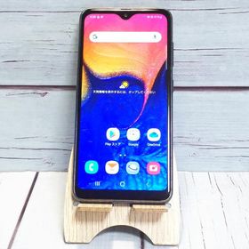 au Galaxy A20 SCV46 Black 本体 白ロム SIMロック解除済み SIMフリー C436529