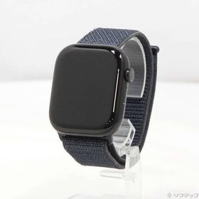 〔中古〕Apple(アップル) Apple Watch Series 10 GPS 46mm ジェットブラックアルミニウムケース インクスポーツループ〔344-ud〕