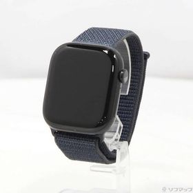 〔中古〕Apple(アップル) Apple Watch Series 10 GPS 46mm ジェットブラックアルミニウムケース インクスポーツループ〔344-ud〕