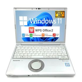 【Windows11】【頑丈】 パナソニック Panasonic Let's note SV7 第8世代 Core i5 8250U/1.60GHz 8GB 新品SSD480GB M.2 64bit WPSOffice 12.1インチ WUXGA カメラ 無線LAN ノートパソコン モバイルノート PC Notebook 【中古】