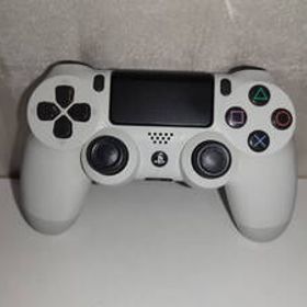 ジャンク品 PS4ハード ワイヤレスコントローラDUALSHOCK4 グレイシャー・ホワイト Z軸、回転不安定