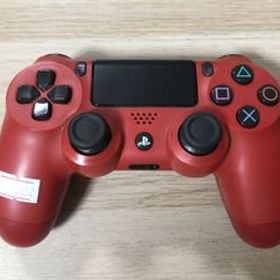 PS4 周辺機器 ワイヤレスコントローラー マグマレッド デュアルショック4 CUH-ZCT1J 純正品 【管理 19952】【B】