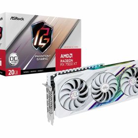 ASRock Radeon RX 7900 XT Phantom Gaming OC 20GB GDDR6 320-Bit ARGB ホワイト