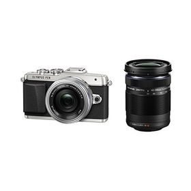 OLYMPUS PEN E-PL7 EZダブルズームキット シルバー ミラーレス一眼 E-PL7 E(中古品)