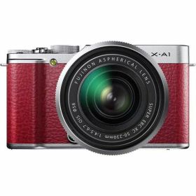 【中古】フジフィルム FUJIFILM X-A1ズームレンズキット レッド F X-A1R/1650KIT