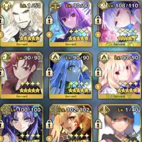 運命大勲章 日本|28 サーヴァント 5 ⭐ SSR |+85 サーヴァント 4⭐ SR|カマ・アベンジャー NP5 |エンドゲーム・アカウント