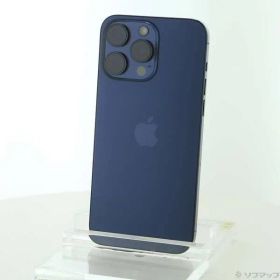 〔中古品〕 iPhone15 Pro Max 256GB ブルーチタニウム MU6T3J／A SIMフリー【377】