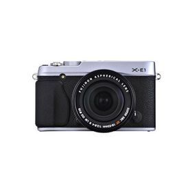 FUJIFILM ミラーレス一眼 X-E1 レンズキット シルバー FX-X-E1/XF18-55mmF2(中古品)