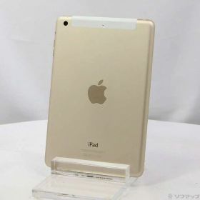 【中古】Apple(アップル) iPad mini 3 16GB ゴールド MGYR2J／A docomo 【258-ud】