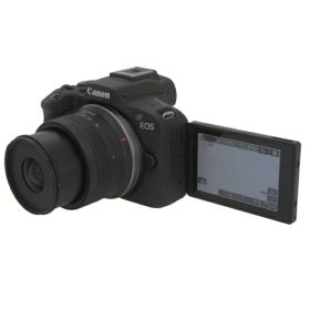 【Canon】キヤノン『EOS R50 RF-S18-45 IS STMレンズキット / ブラック』2023年3月発売 ミラーレス一眼カメラ 1週間保証【中古】