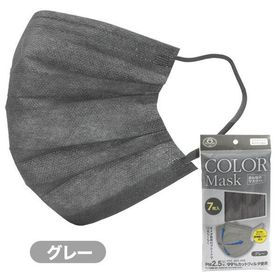 ふつうサイズマスク グレー7枚 不織布 マスク 花粉 おとな メンズ レディース 不織布マスク BFE PFE VFE 99％以上CUT ノーズワイヤー入り グレー