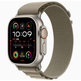 【新品】ネットワーク利用制限SBM△×判定 Apple Watch Ultra 2 GPS+Cellularモデル 49mm MRF03J/A [ オリーブアルパインループ L ]