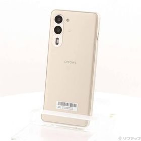 〔中古〕FCNT arrows We2 Plus M06 256GB シャンパンシルバー ASMC06004 SIMフリー〔349-ud〕