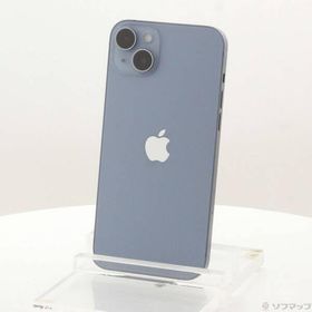 〔中古〕Apple(アップル) iPhone14 Plus 128GB ブルー MQ4H3J／A SIMフリー〔258-ud〕