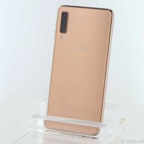 〔中古品〕 GALAXY A7 64GB ゴールド SM-A750C 楽天 SIMフリー【295】