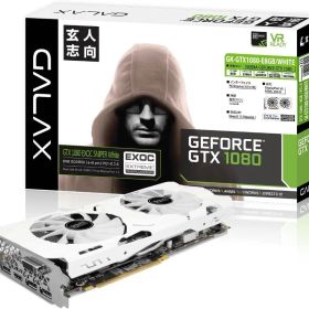 送料無料★玄人志向★GALAKURO★GK-GTX1080-E8GB/WHITE