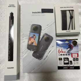 Insta360x3 本体 付属品 64GBSDカードセット