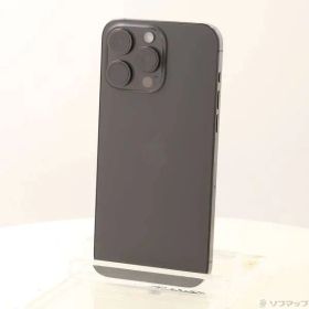 ソフマップ 〔中古品〕 iPhone15 Pro Max 256GB ブラックチタニウム MU6P3J／A SIMフリー【349】
