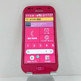 らくらくスマートフォン me F-01L ドコモ ピンク 送料無料 本体 c13948 【中古】