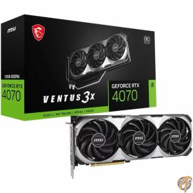 【クーポン配信中】MSI Gaming GeForce RTX 4070 Ventus 3X E1 12G OC グラフィックスカード (Ada Lovelace Architecture Extreme Clock:2520MHz、メモリ速度:20Gbps、12GB GDDR6、192ビット、DP/HDMI) 米国直送 個人輸入 GPU ビデオカード パフォーマンス