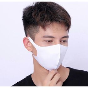 ホワイトカラー 一体型3Dクールマスク 洗える3D冷感マスク 抗菌防臭UVカット メンズ レディース 大人用