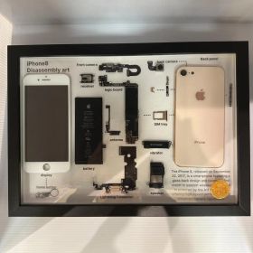 iPhone8 ゴールド ジャンクアート junk010