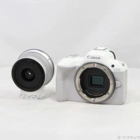 〔中古品〕 EOS R50 RF-S18-45 IS STM レンズキット ホワイト【262】