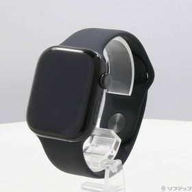 〔中古〕Apple(アップル) 〔展示品〕 Apple Watch Series 10 GPS 42mm ジェットブラックアルミニウムケース ブラックスポーツバンド〔377-ud〕