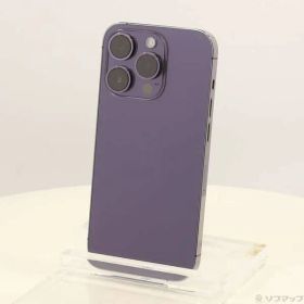 〔中古品〕 iPhone14 Pro 128GB ディープパープル MQ0F3J／A SIMフリー【344】