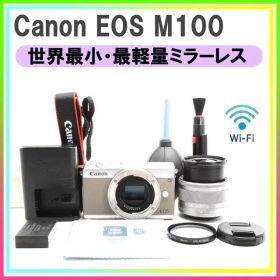 【最大2200円引】Canon EOS M100❤️スマホへ即転送❤️小型軽量