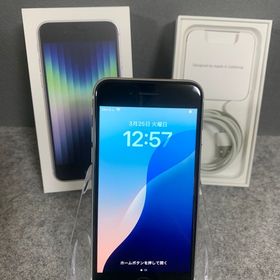 超美品 国内版 SIMフリー iPhoneSE 第３世代 64GB スターライト色