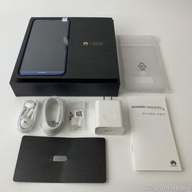 超美品 SIMロック解除済み SIMフリー ソフトバンク HUAWEI Mate 10 Pro 703HW ミッドナイトブルー Leicaレンズカメラ RUUN16771