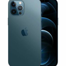 【中古】【安心保証】 iPhone12 Pro Max[128GB] SIMロック解除 au パシフィックブルー