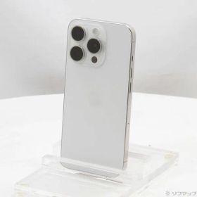 〔中古品〕 iPhone15 Pro 256GB ホワイトチタニウム MTUD3J／A SIMフリー【198】