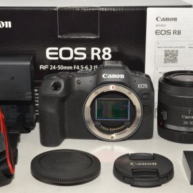 【特上品】 Canon キヤノン EOS R8 ミラーレスカメラ RF24-50mm F4.5-6.3 IS STMレンズキット ＃8619