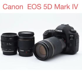 フルサイズ/高画質/Canon EOS 5D Mark IVトリプルレンズセット