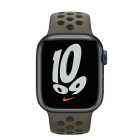 Apple Apple Watch Nike Series7 41mm GPSモデル MKNL3J/A+ML873FE/A A2473【ミッドナイトアルミニウムケース/オリーブグレー カーゴカーキNikeスポーツバンド】 [中古] 【当社3ヶ月間保証】 イオシス