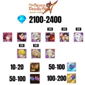 [海外] 2100-2400 虹のダイヤ |トリスタン |エスカノール/マーリン |あなたの9日の祭り |10-20 フェスト SSR |30〜70時間/。SSR |50-100 枚 SSR