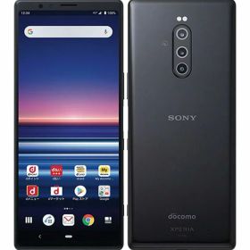 【中古】【安心保証】 Xperia 1 SO-03L[64GB] docomo ブラック
