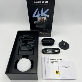 【美品】Insta360 GO 3S 128GB CINSAATA-GO3S128K ブラック アクションカメラ インスタ ゴー 本体