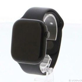 【中古】Apple(アップル) Apple Watch Series 10 GPS 46mm ジェットブラックアルミニウムケース ブラックスポーツバンド 【348-ud】