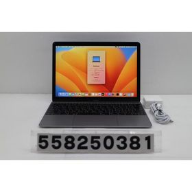 ノートパソコン Apple MacBook Retina 12in 2017 A1534 スペースグレイ Core m3 7Y32 1.2GHz/8GB/256GB/12W/WQXGA(2304x1440) 外装キズあり