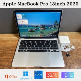 ［訳あり/お買い得］Apple MacBook Pro13インチ 2020/Core i7 / メモリ32GB / SSD1TB / Windows / Office2024/ US配列キーボード/Ri623