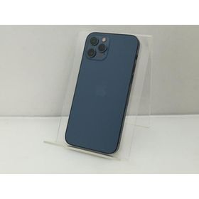【中古】Apple docomo 【SIMロック解除済み】 iPhone 12 Pro 256GB パシフィックブルー MGMD3J/A【大須】保証期間１ヶ月【ランクC】