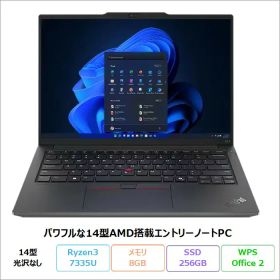【マラソン限定 ポイントUP＆クーポン配布】 Lenovo ThinkPad E14 Gen 6 AMD ノートパソコン 21M4S0L500 Windows11 Pro Office付き Ryzen 3 7335U メモリ8GB SSD256GB 14インチ 再生品Sランク