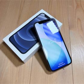 アイフォーン(iPhone)のApple iPhone 12 mini ブラック 64GB SIMフリー 美品(スマートフォン本体)